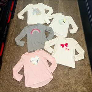 Cat & Jack Girl’s Long-Sleeve Tee Bundle